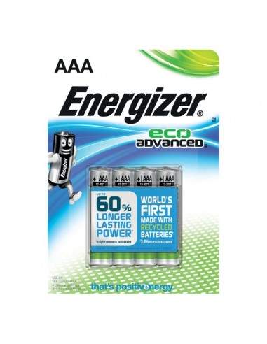 Batterie Alkaline EcoAdvanced Energizer - AAA - ministilo -E300128100 (conf.4)