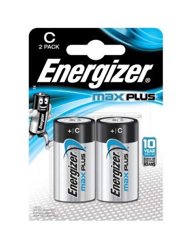 Pile alcaline Max Plus Energizer - C - mezzatorcia - E301324200 (conf.2)