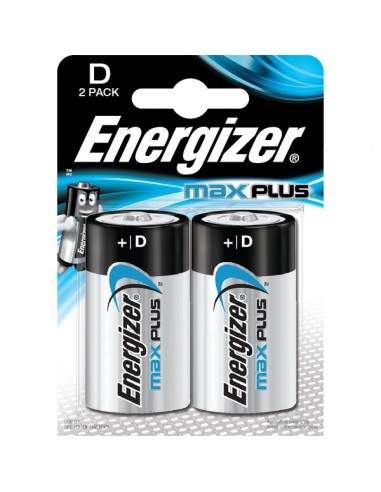 Pile alcaline Max Plus Energizer - D - torcia - E301323900 (conf.2)