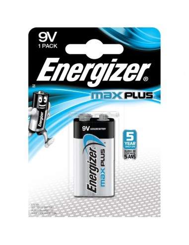 Pile alcaline Max Plus Energizer - 9V - transistor - E301323300