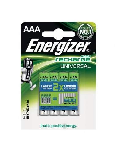 Batterie ricaricabili Energizer - AAA - ministilo - 500 - E300322200/E301375700 (Conf.4)