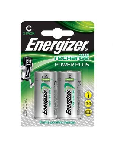 Pile ricaricabili Energizer - mezza Torcia - C - E300321800 (conf.2)