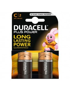 Pile Duracell Plus - mezzatorcia - C - 1,5 V - MN1400B2 (conf.2) Duracell - 1