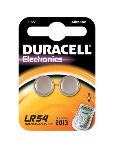 Pile Duracell Specialistiche - Bottone - LR54 - LR54 LR1130 (conf.2)