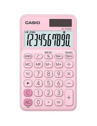 Calcolatrice scientifica CASIO tascabile 10 cifre - solare e batteria Rosa - SL-310UC-PK Casio - 1