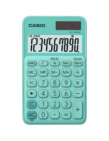 Calcolatrice scientifica CASIO tascabile 10 cifre - solare e batteria Verde - SL-310UC-GN-W-EC Casio - 1