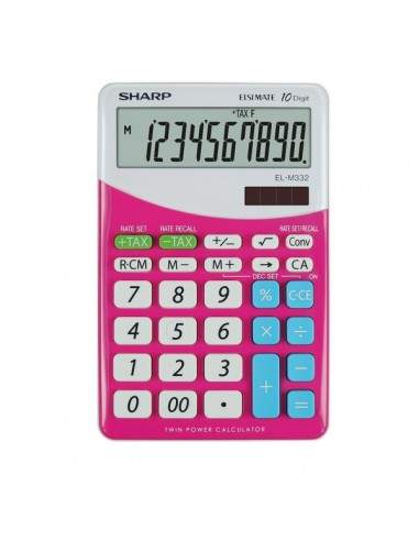 Calcolatrice da tavolo EL-M332B a 10 cifre Sharp - rosa - SH-ELM332BPK Sharp - 1