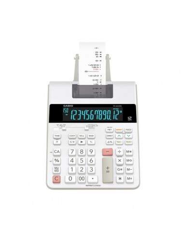 Calcolatrice scrivente FR-2650RC a 12 cifre Casio - bianco - FR-2650RC