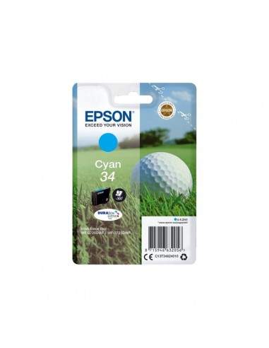 Originale Epson inkjet cartuccia pallina da golf Durabrite Ultra 34 - 4,2 ml - ciano - C13T34624010