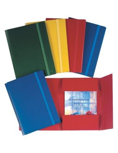 Cartelle 3 lembi plastificate Esselte - verde - 390346180 (conf.5)