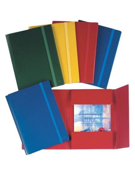 Cartelle 3 lembi plastificate Esselte - verde - 390346180 (conf.5)