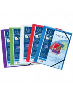 Cartelle 3 lembi personalizzabili Kreacover® Exacompta - assortiti - 55189E (conf.25)