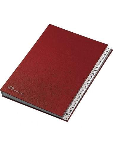 Classificatore alfabetico A-Z Fraschini - rosso - 640-E