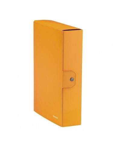 Cartella a scatola WoW Leitz - 8 cm - Arancione metallizzato - 39670044