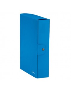 Cartella a scatola WoW Leitz - 8 cm - Azzurro metallizzato - 39670036