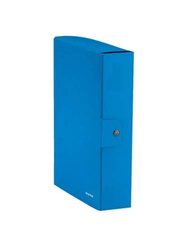 Cartella a scatola WoW Leitz - 8 cm - Azzurro metallizzato - 39670036