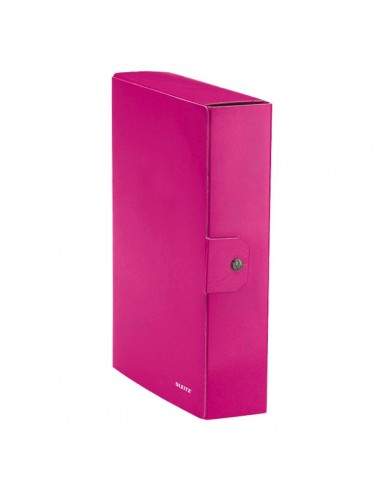 Cartella a scatola WoW Leitz - 8 cm - Fucsia - 39670023