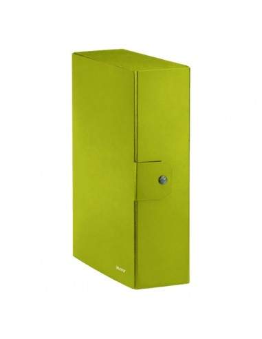 Cartella a scatola WoW Leitz - 10 cm - Verde metallizzato - 39680064