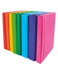 Cartelle portaprogetto con elastico in carta plastificata Euro-Cart - 5 cm - verde - CPIRI05ELPVE Euro-cart - 1