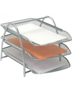 Set portacorrispondenza Mesh Alba - argento - MESHTRAY3 M