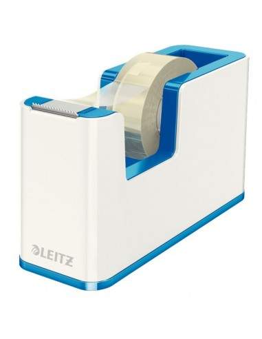 Dispenser per nastro adesivo WOW Dual Color Leitz  - 5,1x12,6x7,6 cm - blu metallizzato - 53641036