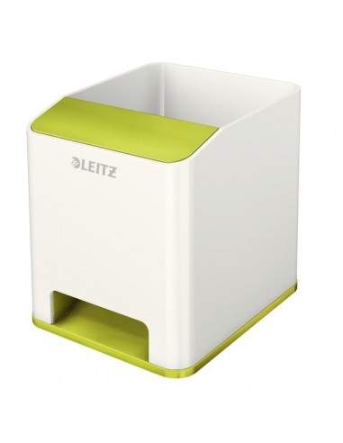 Portapenne WOW Dual Color Leitz - 9x10,1x10 cm - verde metallizzato - 53631064