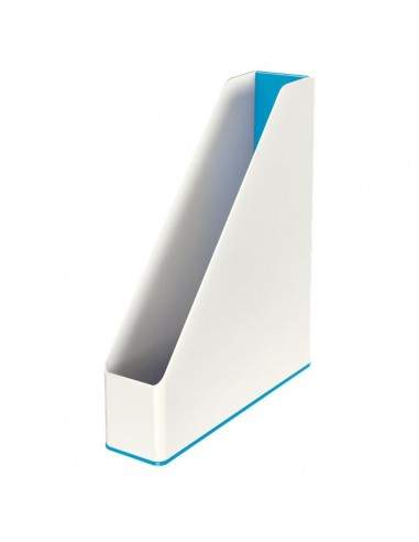 Portariviste WOW Dual Color Leitz - 7,3x27,2x31,8 cm - blu metallizzato - 53621036