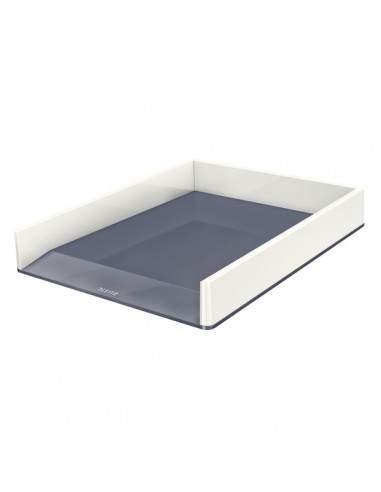 Vaschetta portacorrispondenza WOW Dual Color Leitz -  26,7x33,6x4,9 cm - bianco metellizzato - 53611001