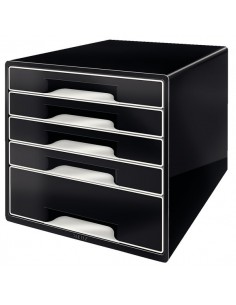 Cassettiera Leitz - 28,7x36,3x27 cm - nero - 52530095