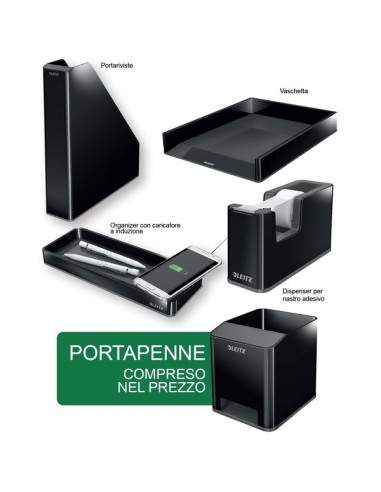 Cassettiera Leitz - 28,7x36,3x27 cm - nero - 52530095