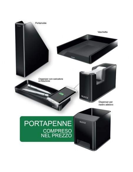 Cassettiera Leitz - 28,7x36,3x27 cm - nero - 52530095