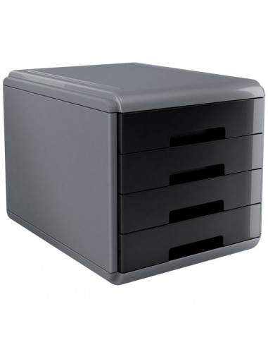 Accessori Da Scrivania My Desk Arda - Cassettiera - 29,5x38,5x28,2 cm -  Nero - 18P4Pn