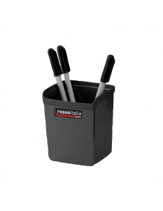 Portapenne "Rosso Italia Collection" Arda -  - nero carbonio - 8,7x7,4x10 cm - 8111RIN