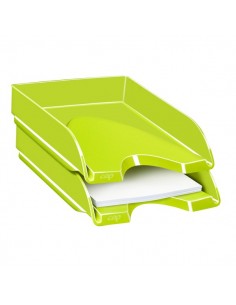 Vaschetta portacorrispondenza CepPro Gloss - 34,8x25,7x6,6 cm - verde anice - 1002000301