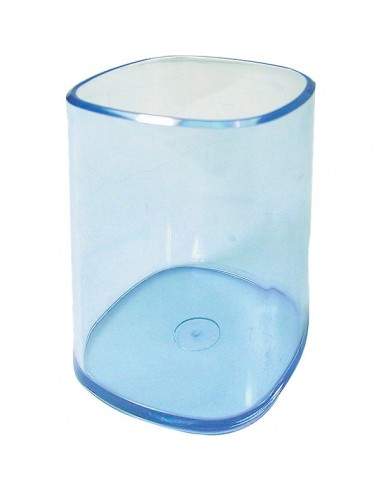 Bicchiere portapenne Arda - azzurro trasparente - TR4111 BL