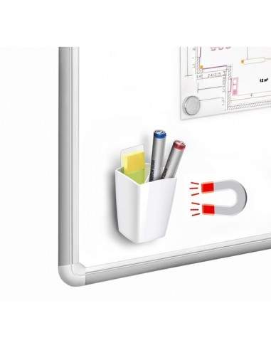 Portapenne magnetico CEP - 78x74x95 mm - bianco - 1005310021