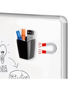 Portapenne magnetico CEP - 78x74x95 mm - nero - 1005310161