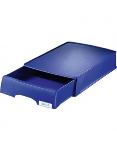 Portacorrispondenza Leitz Plus Standard a cassetto - blu fiordaliso - 52100035