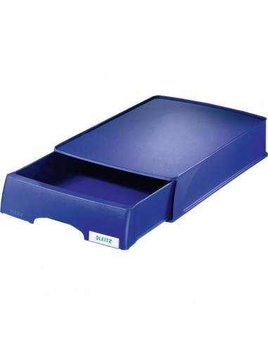 Portacorrispondenza Leitz Plus Standard a cassetto - blu fiordaliso - 52100035