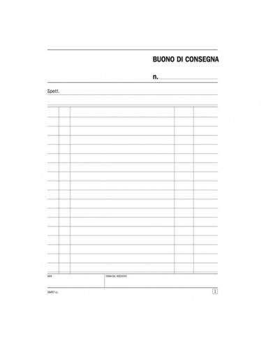 Blocco buoni di consegna Semper Multiservice - carta chimica 2 parti - 50x2 - 148x215 mm -SE164570000