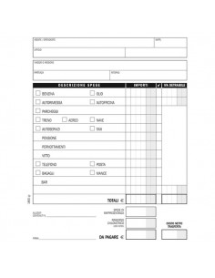 Blocco buste nota spese Semper Multiservice - 150x280 mm - 25 fogli -SE18500000 Semper Multiservice - 1