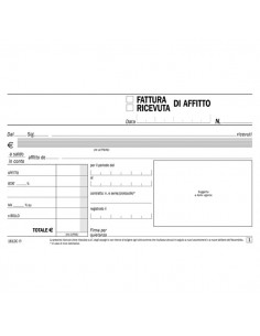 Blocco ricevute di affitto Semper Multiservice - 168x100 mm - SE1612C0000 Semper Multiservice - 1