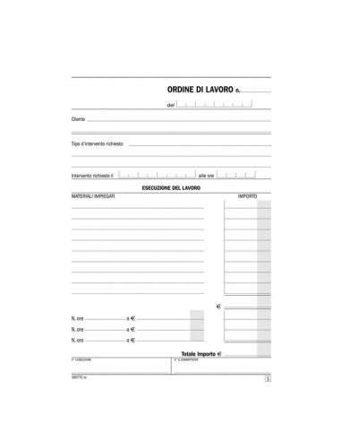 Blocco interventi domicilio - Formato: 21,5x14,8 cm - carta chimica- SE16577C000