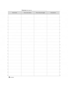 Registro firme presenze Semper Multiservice - 245x310 mm - SEE000500 Semper Multiservice - 1