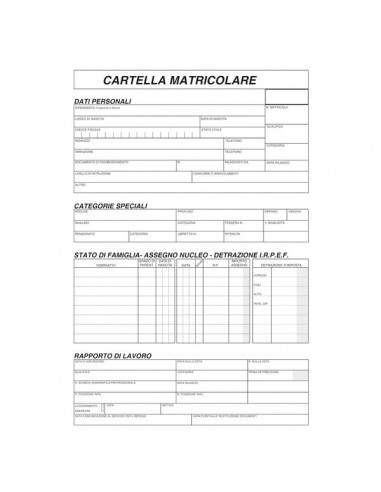 Cartella matricolare Semper Multiservice - 170x240 mm - 1755M0000 (conf.100)