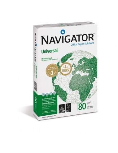 Carta Universal Navigator - A4 - 80 g/mq - 110 µm - 0198UN (conf.5) Navigator - 1