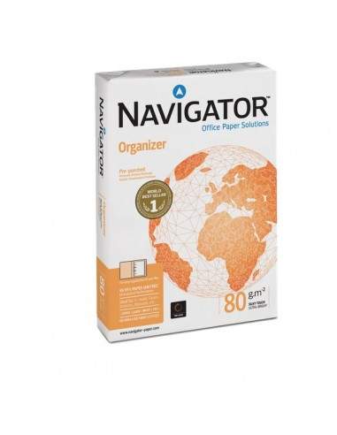 Carta Organizer Navigator - 4 fori - A4 - 80 g/mq - 110 µm - 1581UN (conf.5)