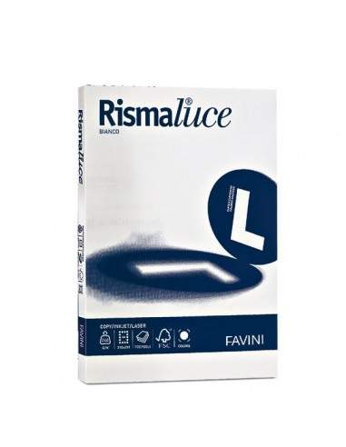 Rismaluce bianco Favini - A4 - 120 g/mq - 140 µm - A604204 (risma250)