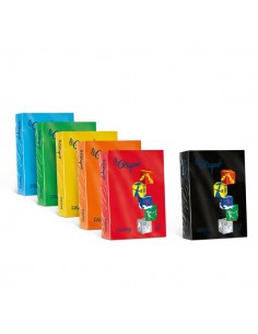 Carta colorata Le Cirque Favini - Colori forti - 80 g/mq - verde prato - A71M504 (risma500)