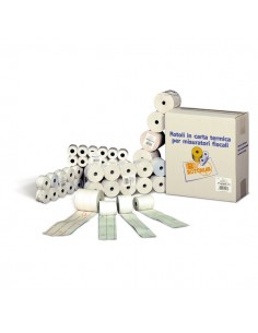 Rotolo registratore di cassa lunga durata - 5,95 cm - 60 m - 12 mm - 68 mm - FSRTO5960BPF55 (conf.10)